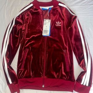 Kids Velour Adidas Jacket